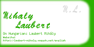 mihaly laubert business card